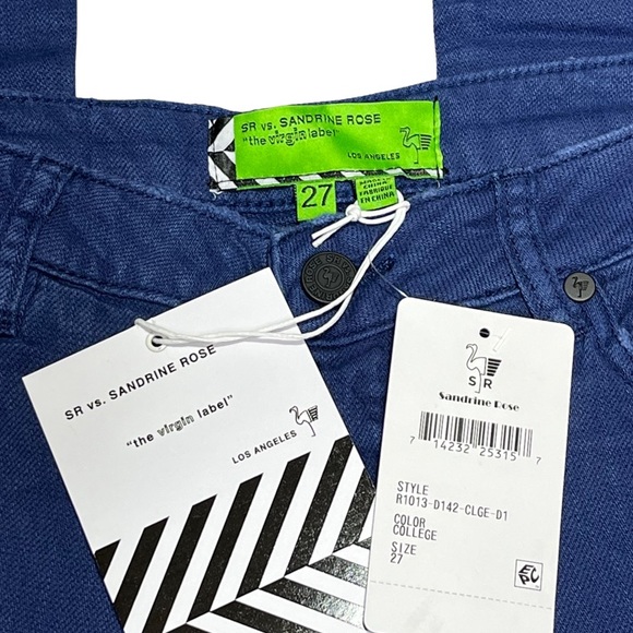 Free People SR vs. Sandrine Rose Virgin Label New Size 27 Color College - Picture 4 of 5